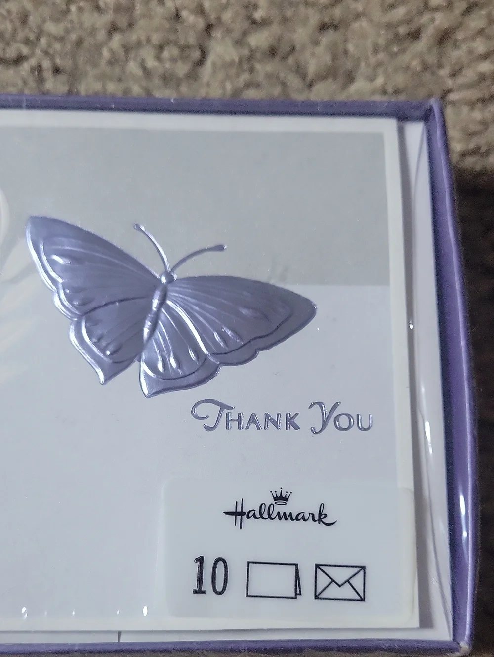 Hallmark purple butterfly